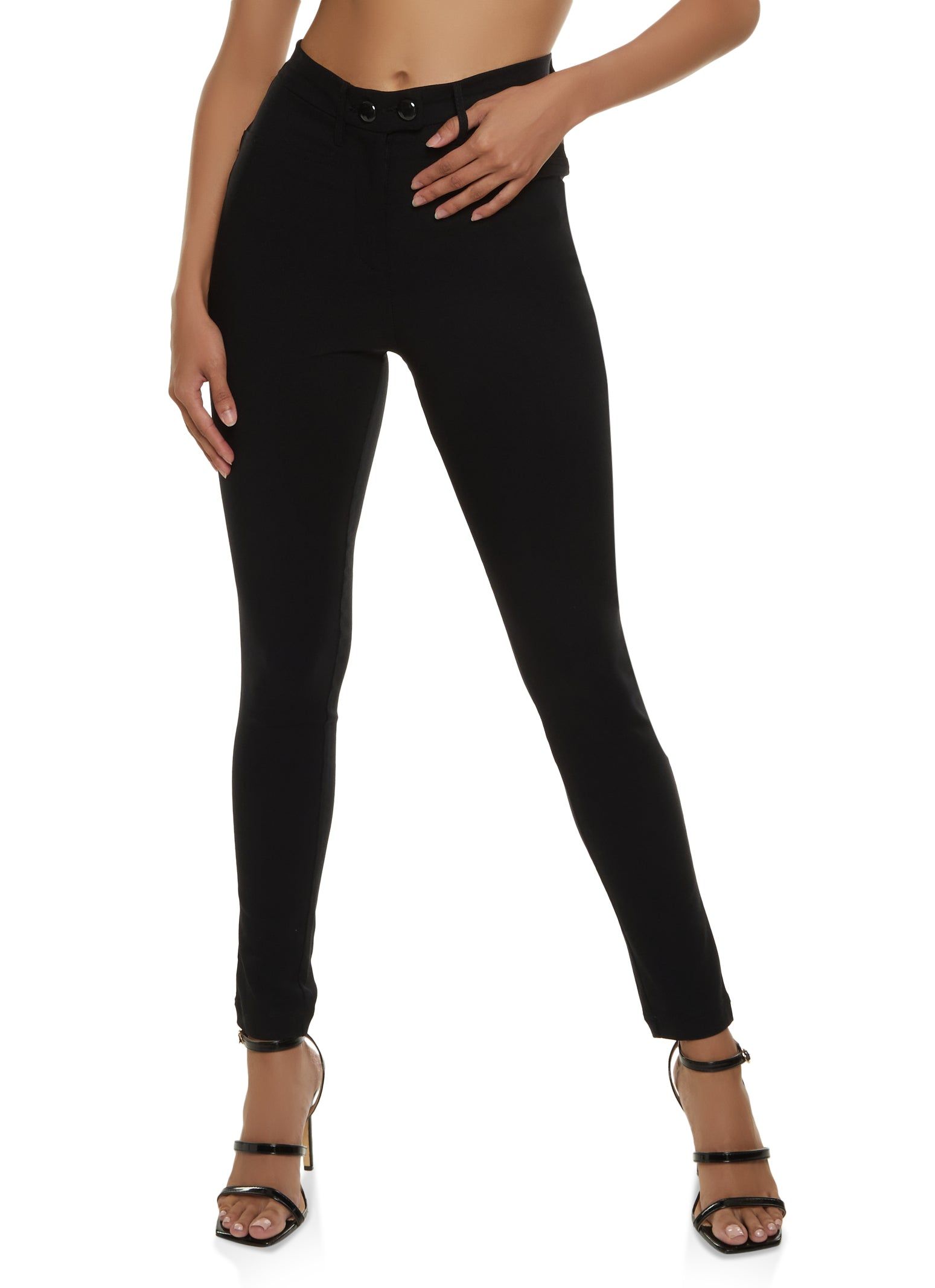 Two Button Hyperstretch Pants sold by Rainbow