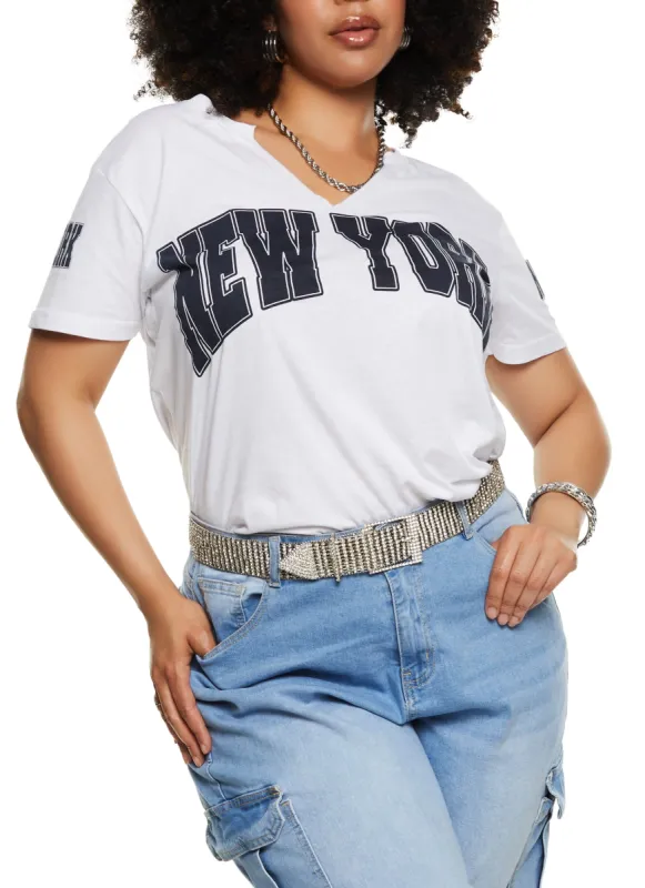 Plus Size New York Graphic Tee sold by Rainbow