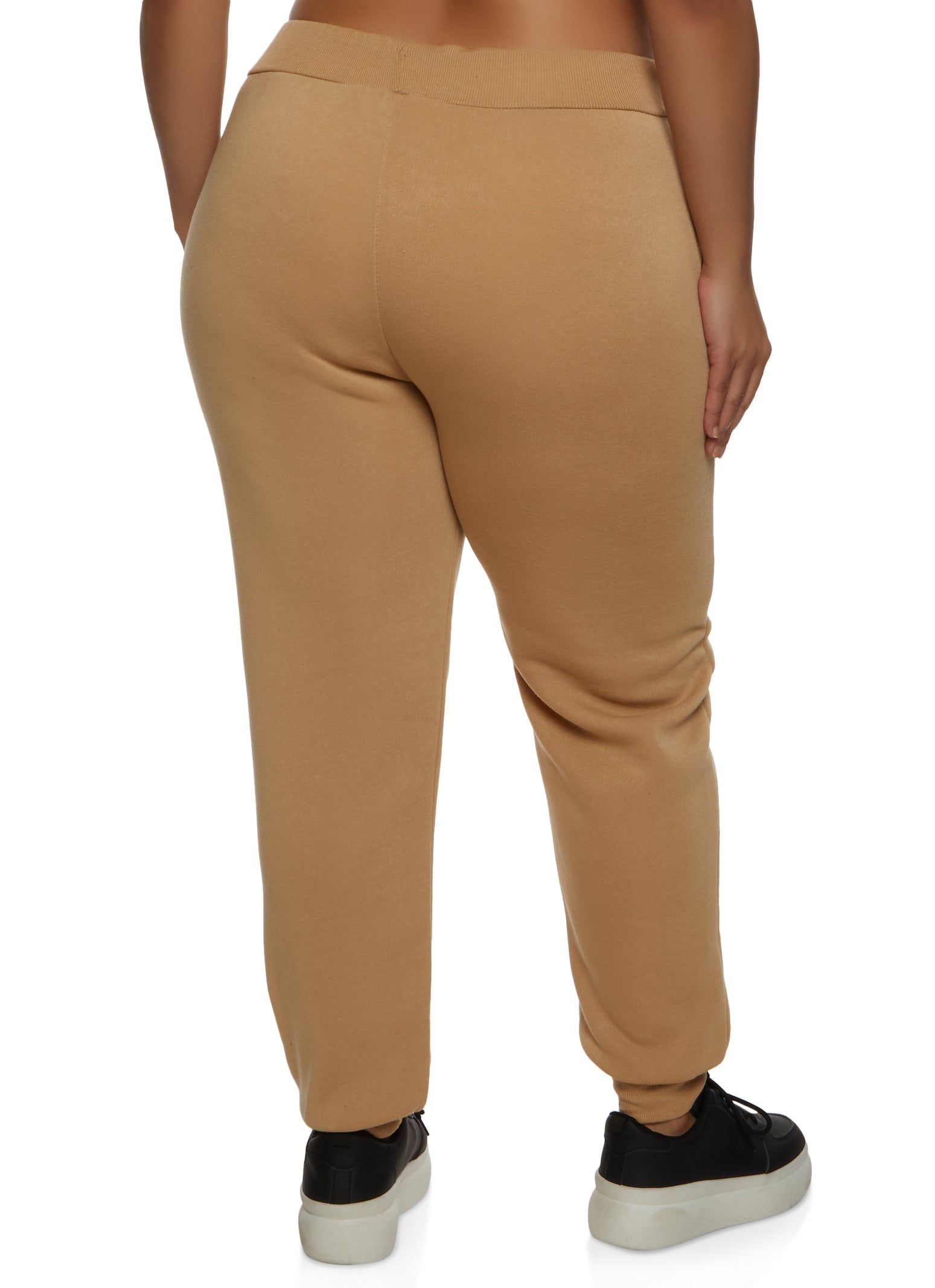 Plus Size Fleece High Waist Drawstring Joggers sold by Rainbow product image thumbnail 2