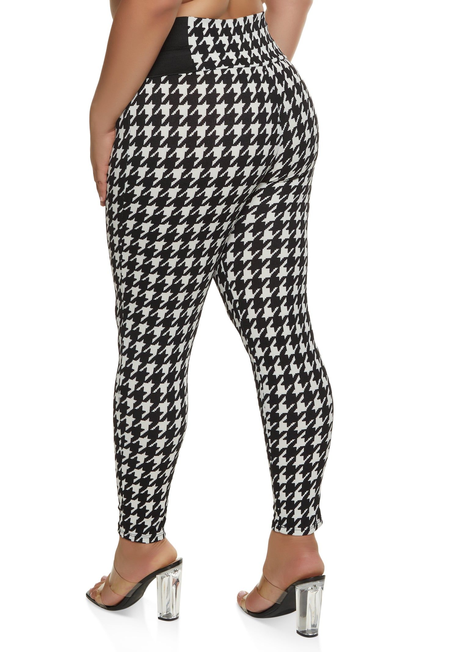Plus Size Houndstooth High Waist Pants sold by Rainbow product image thumbnail 2