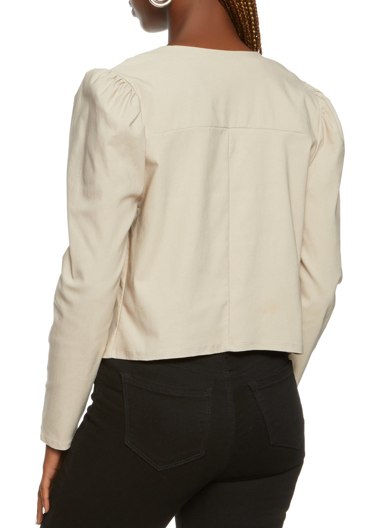 Puff Long Sleeve Cropped Blazer sold by Rainbow product image thumbnail 2