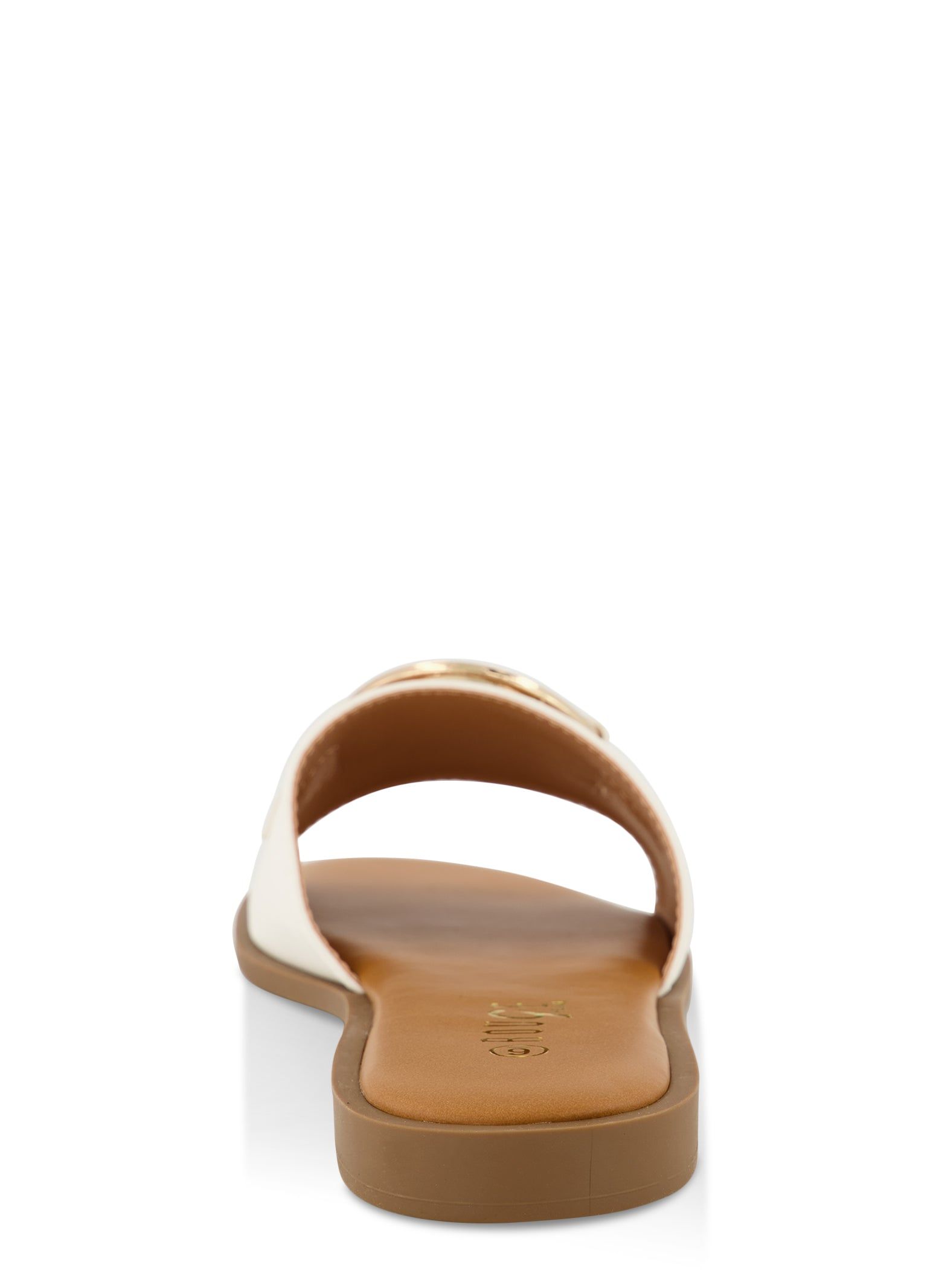 Metallic Pendant Detail Slide Sandals sold by Rainbow product image thumbnail 3