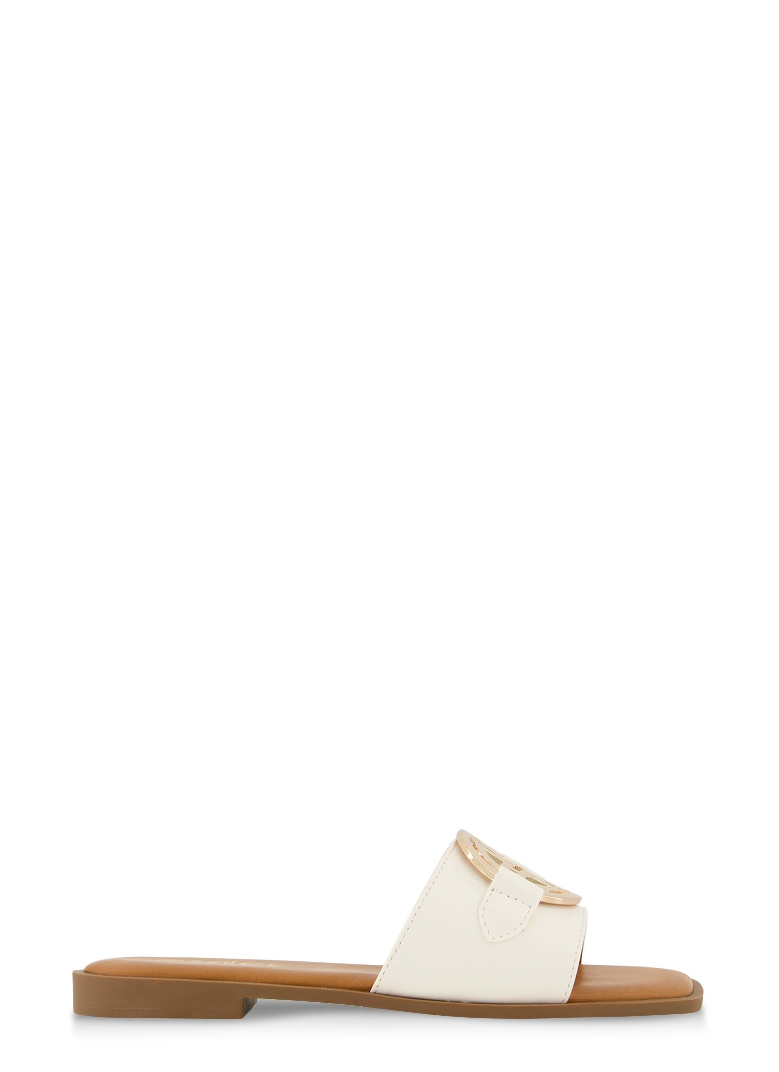 Metallic Pendant Detail Slide Sandals sold by Rainbow product image thumbnail 2