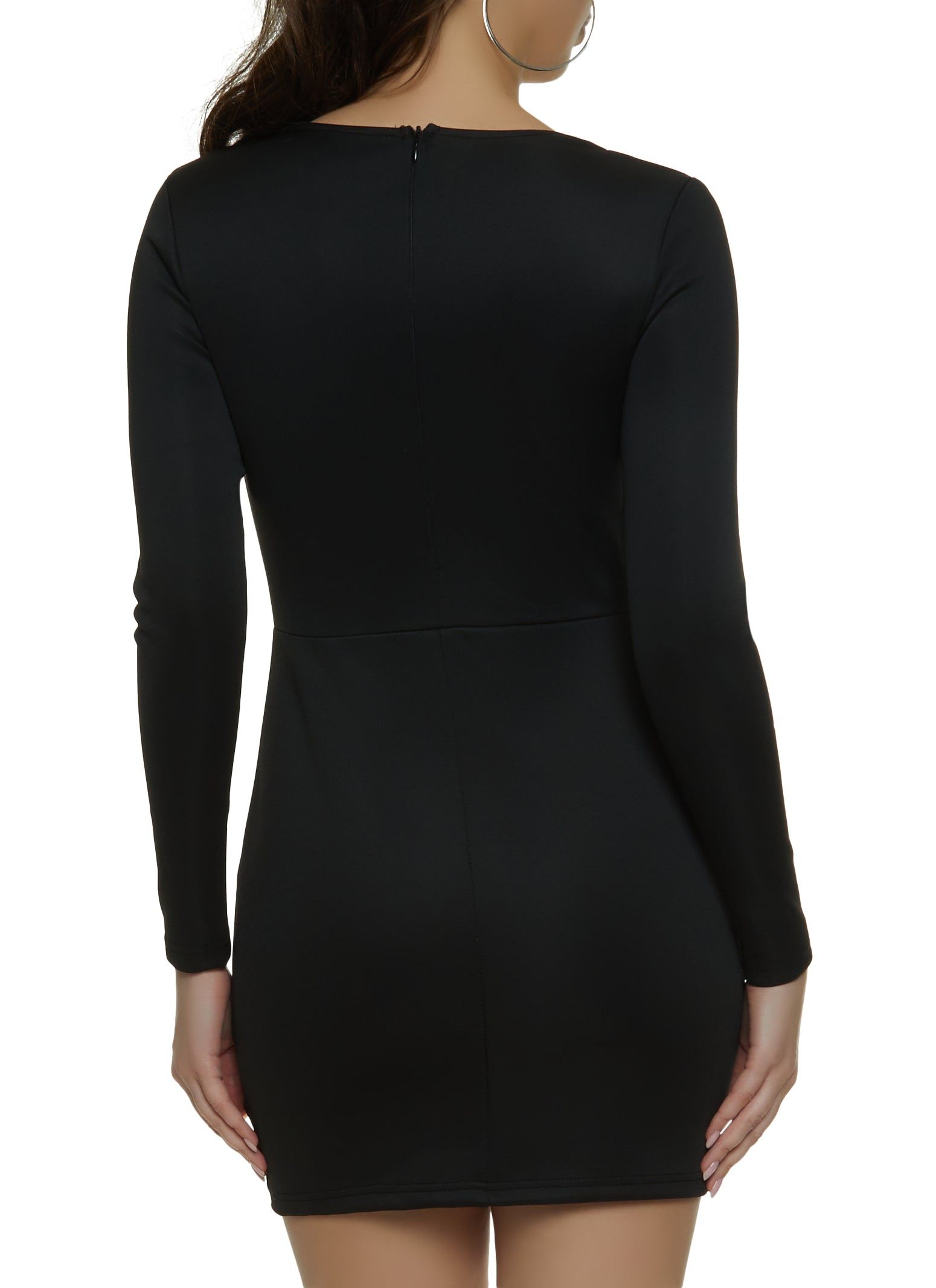 Rhinestone Fishnet Insert Mini Dress sold by Rainbow product image thumbnail 3