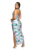 Iris Tropical Print Cowl Neck Maxi Dress sold by Rainbow