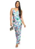 Iris Tropical Print Cowl Neck Maxi Dress sold by Rainbow