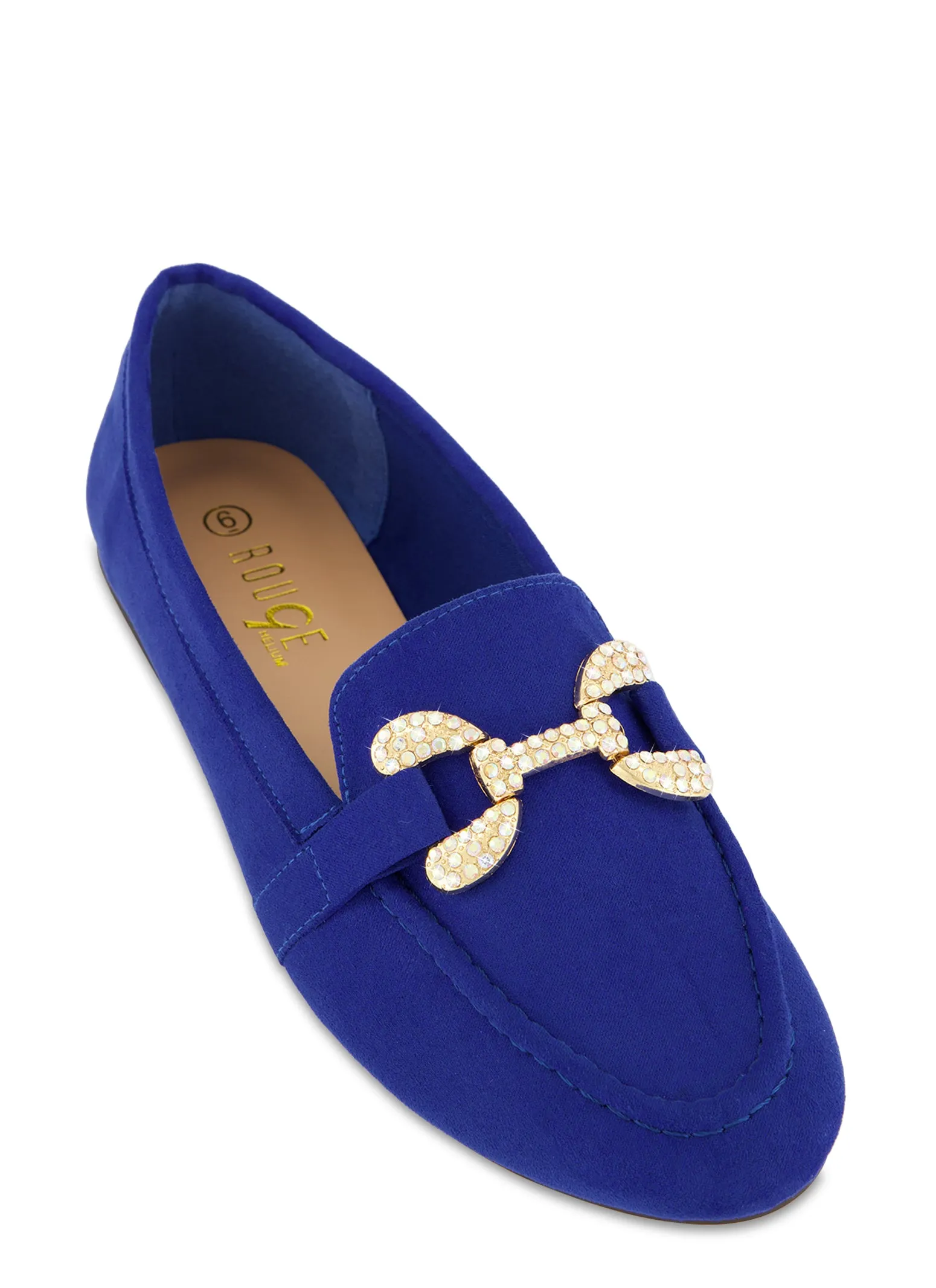 Rhinestone Horsebit Buckle Flats sold by Rainbow