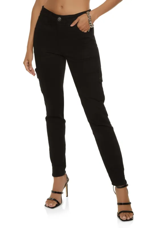 Twill Skinny Leg Cargo Pants sold by Rainbow