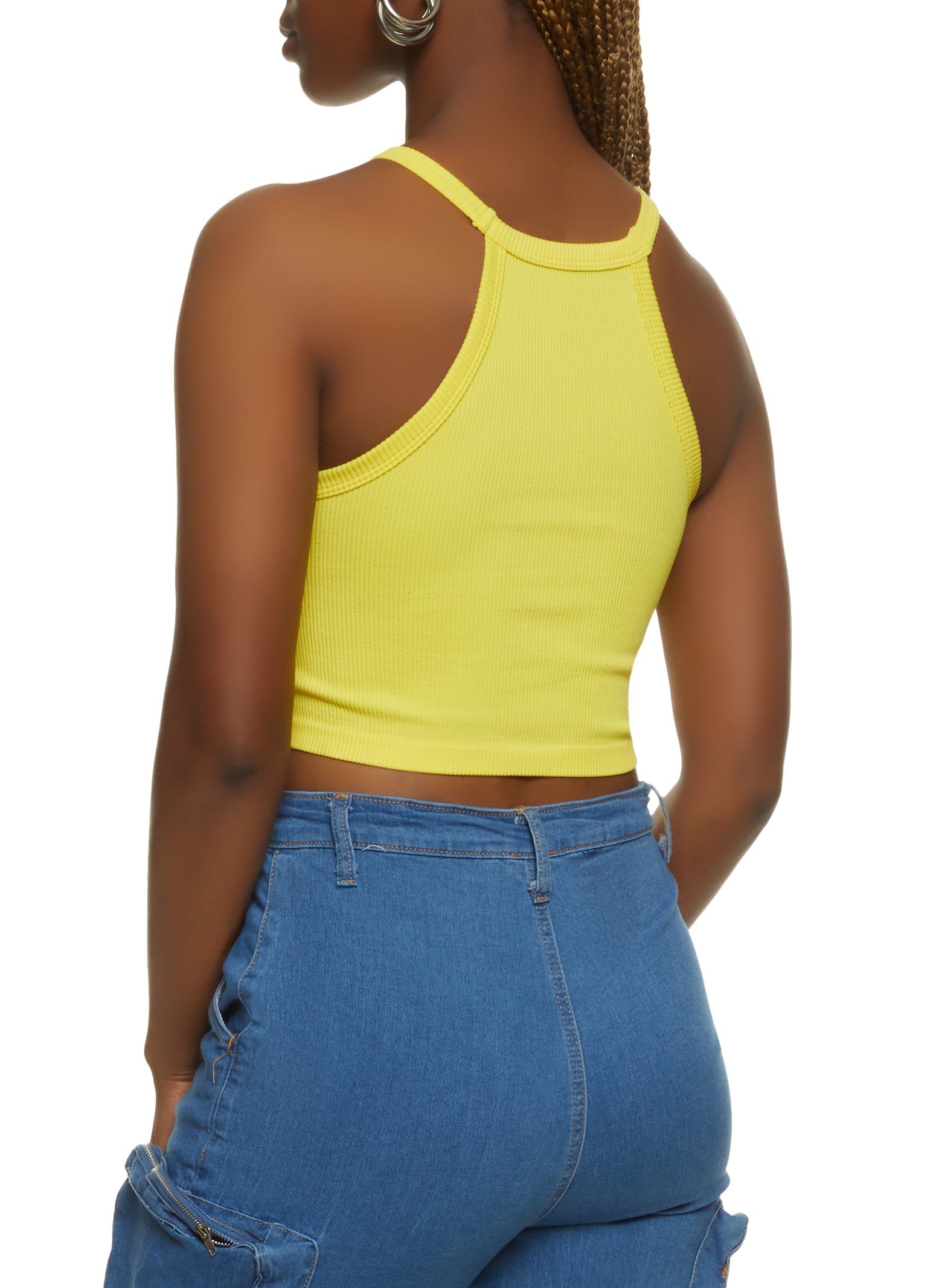 Seamless High Neck Cropped Cami sold by Rainbow product image thumbnail 2
