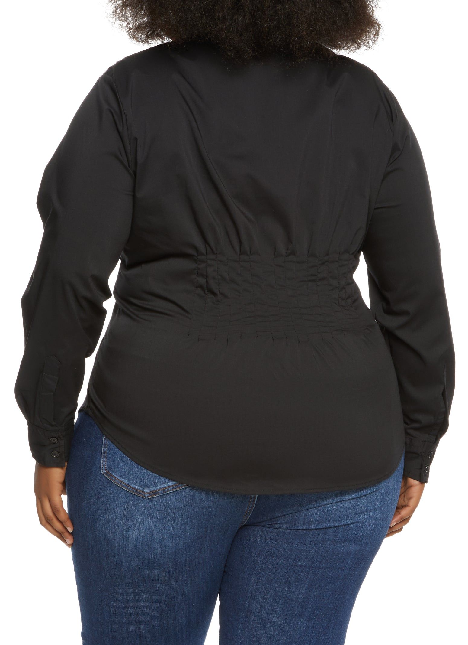 Plus Size Cinched Waist Shirt sold by Rainbow product image thumbnail 2