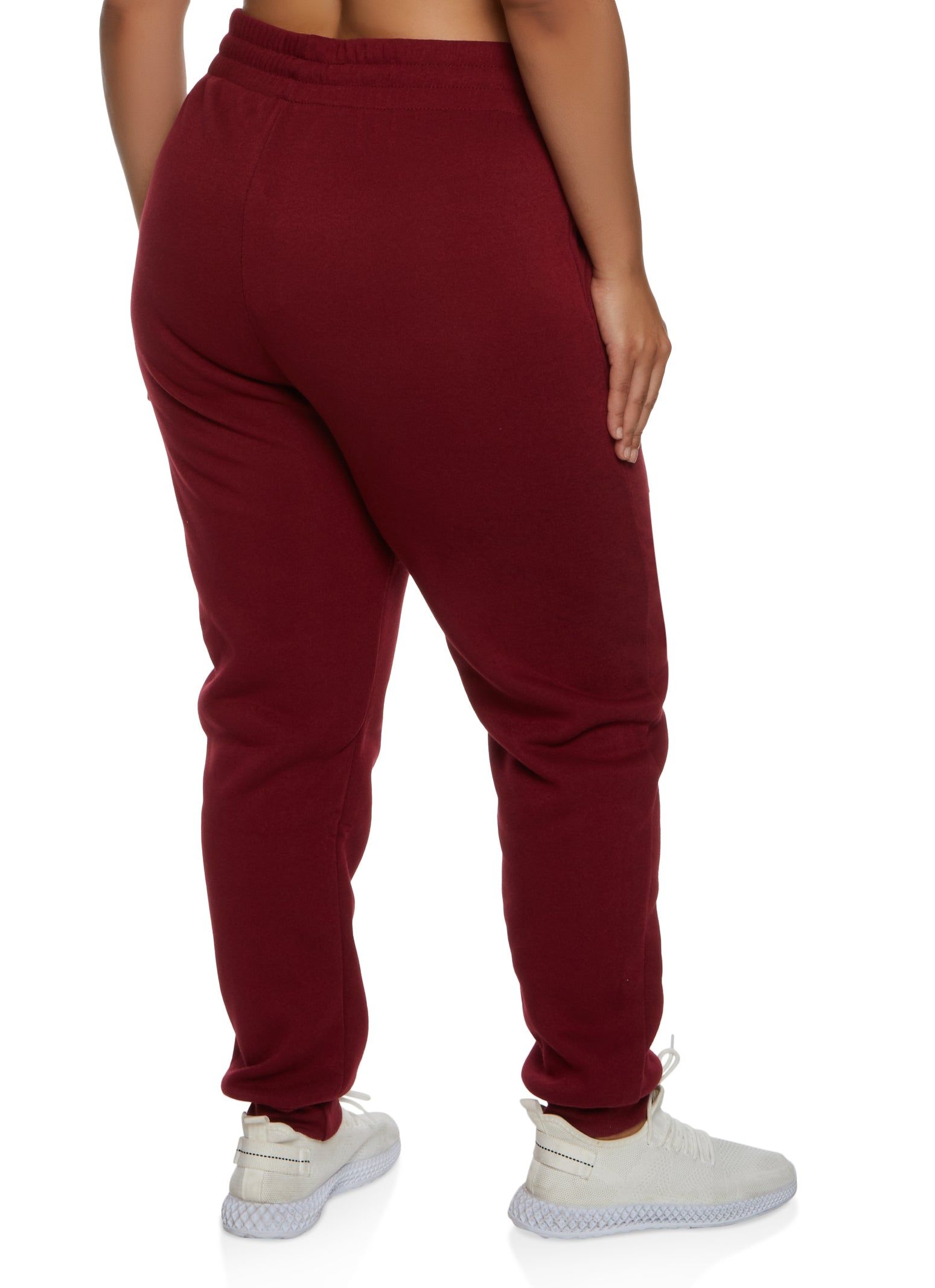 Plus Size Solid Fleece Joggers sold by Rainbow product image thumbnail 2