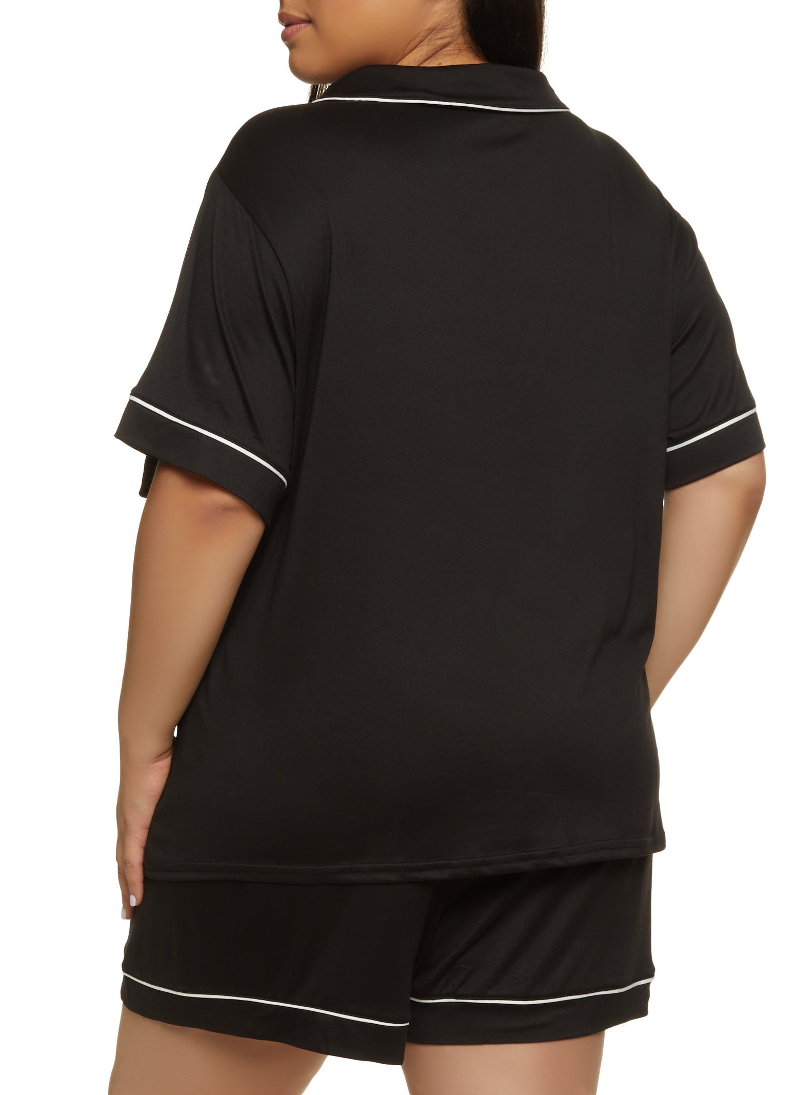 Plus Size But First Sleep Pajama Shirt and Shorts sold by Rainbow product image thumbnail 2