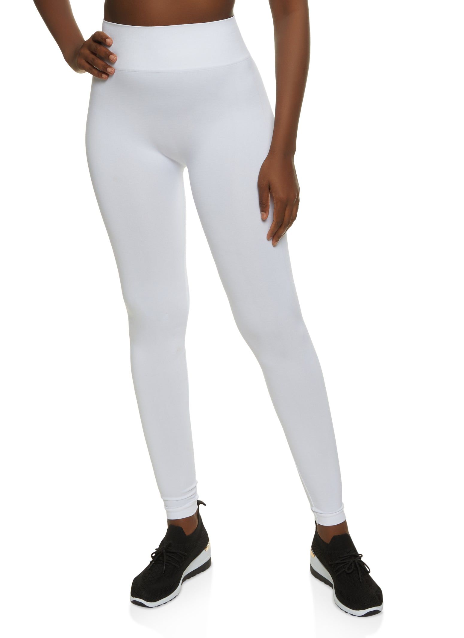 Seamless Solid High Waist Leggings sold by Rainbow