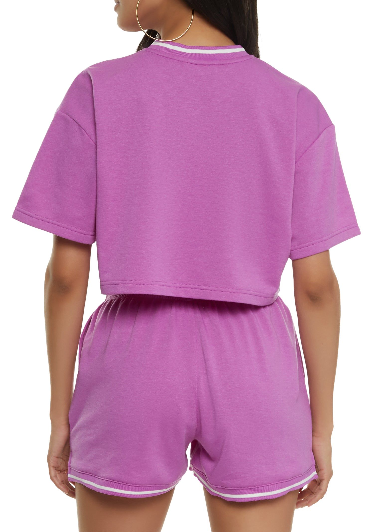 Dont Forget To Live Cropped Graphic Tee sold by Rainbow product image thumbnail 3