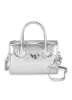 Metallic Faux Leather Convertible Top Handle Crossbody Bag sold by Rainbow