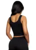 Seamless Ribbed Notch Neck Cropped Tank Top sold by Rainbow
