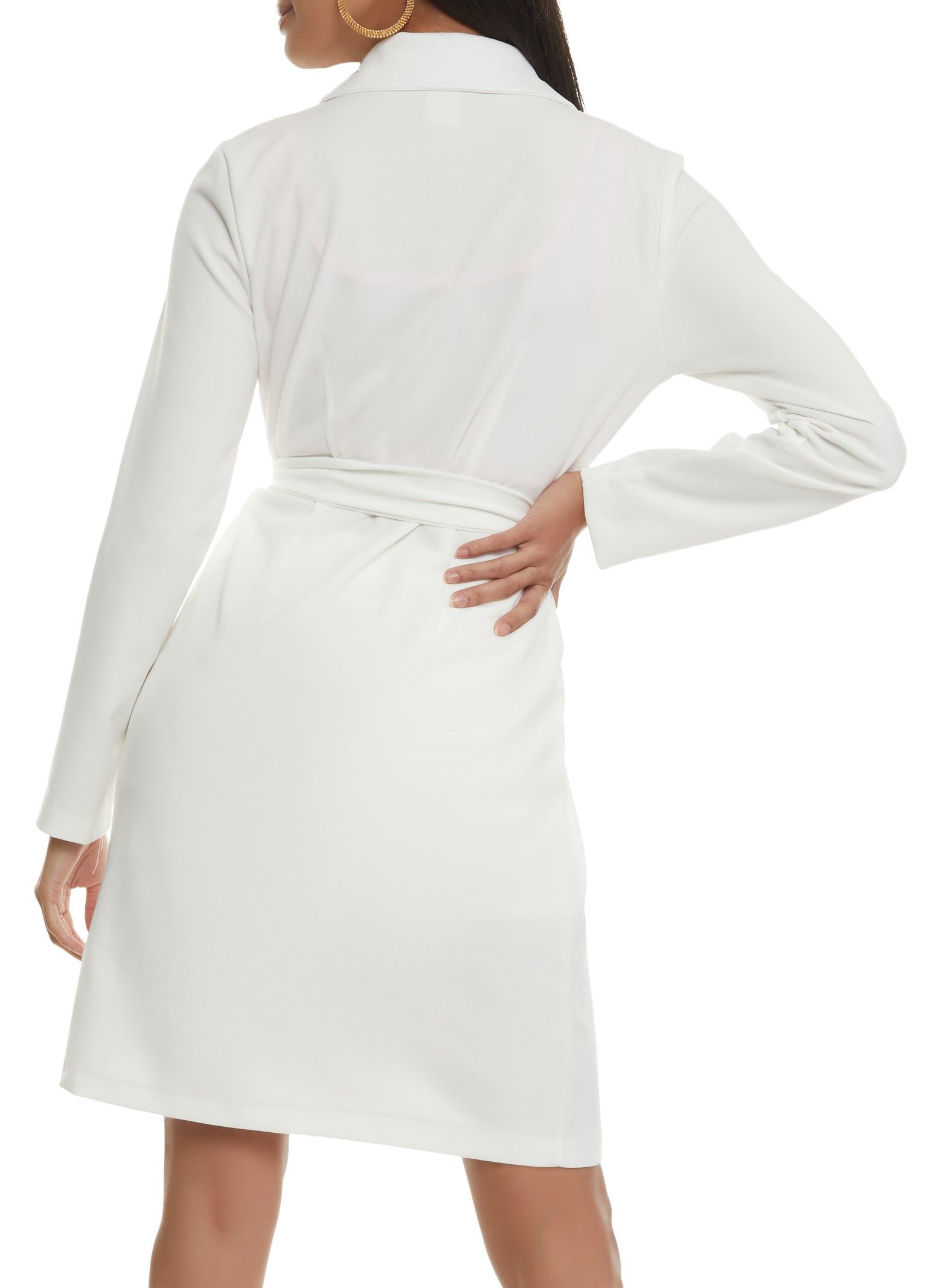 Crepe Knit Tie Waist Blazer sold by Rainbow product image thumbnail 3