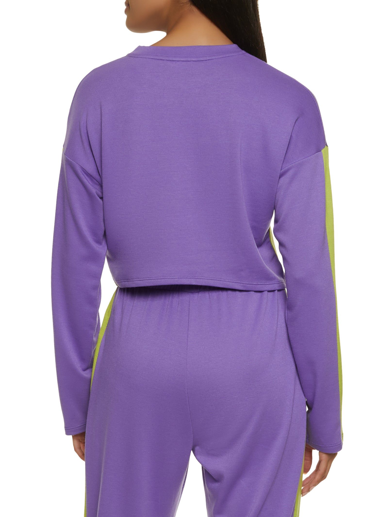 Color Block Side Stripe Crop Top sold by Rainbow product image thumbnail 3