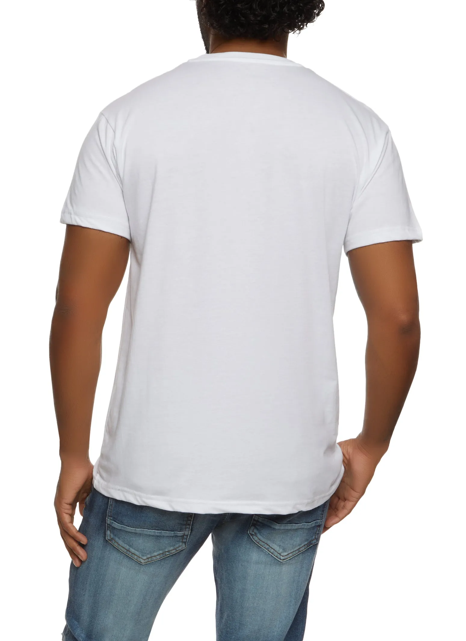 Mens Basic Crew Neck T Shirt sold by Rainbow product image thumbnail 2