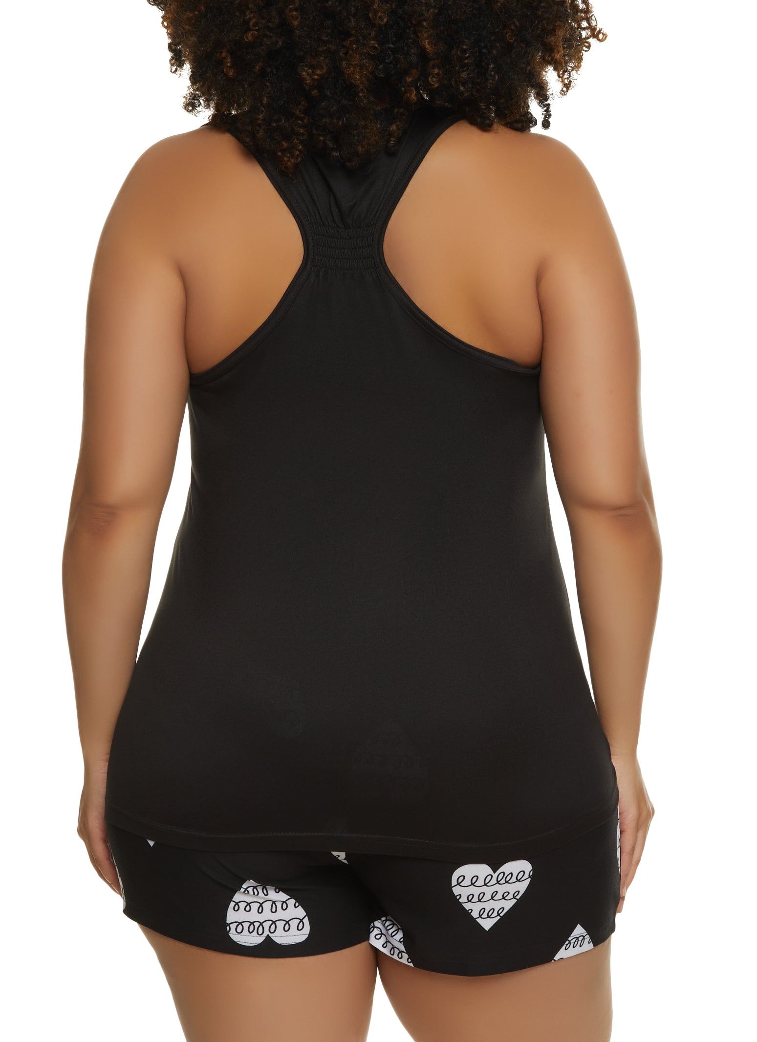 Plus Size Not Your Babe Pajama Tank Top and Shorts sold by Rainbow product image thumbnail 2