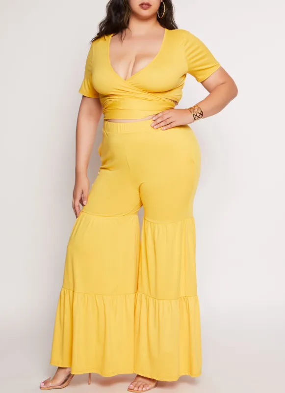 Plus Size Tiered Pants sold by Rainbow