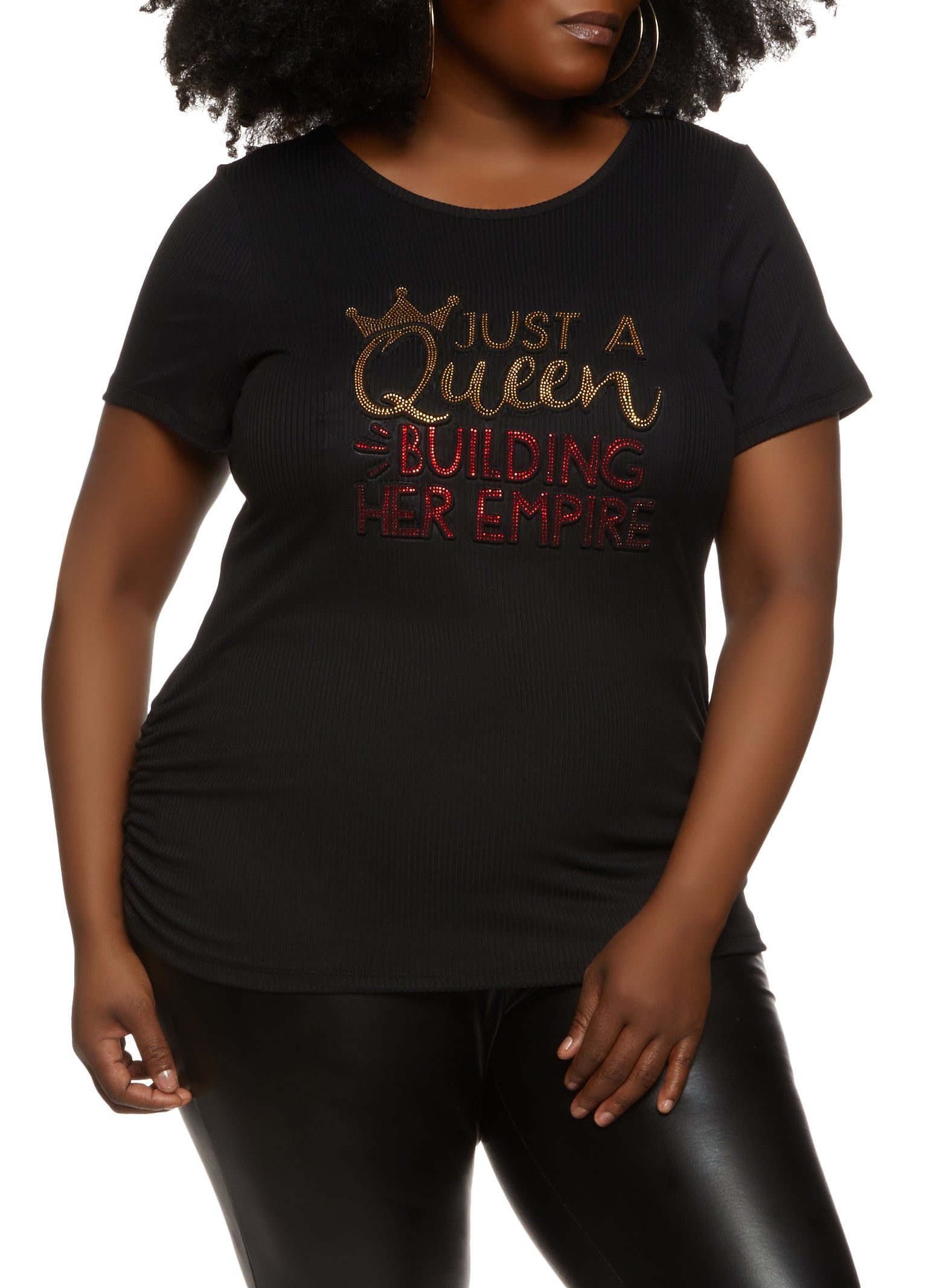 Plus Size Just A Queen Building Her Empire Tee sold by Rainbow
