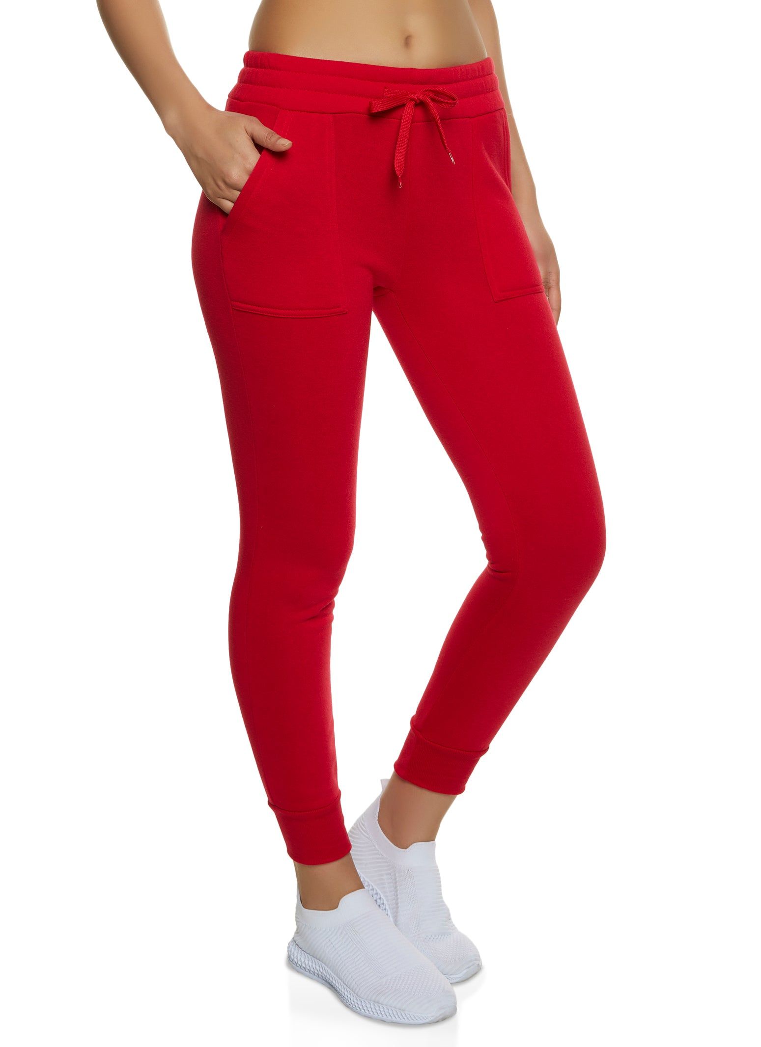 Basic Solid Fleece Joggers sold by Rainbow