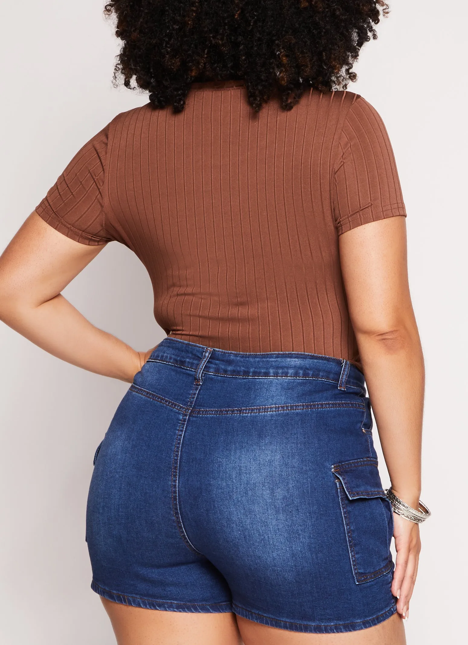 Plus Size Daisy Ribbed Knit Bodysuit sold by Rainbow product image thumbnail 3