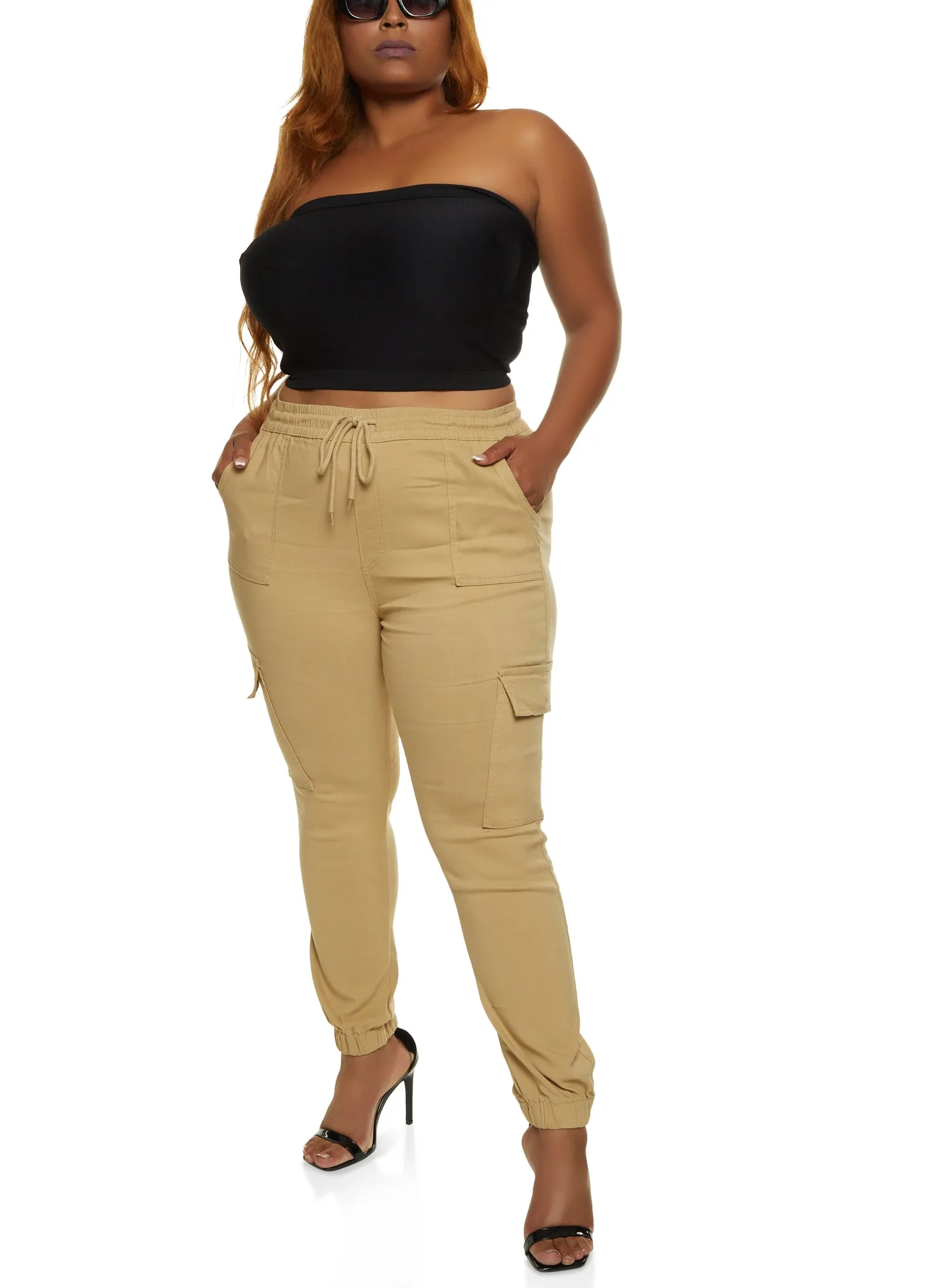 Plus Size Hyperstretch Cargo Joggers sold by Rainbow product image thumbnail 2