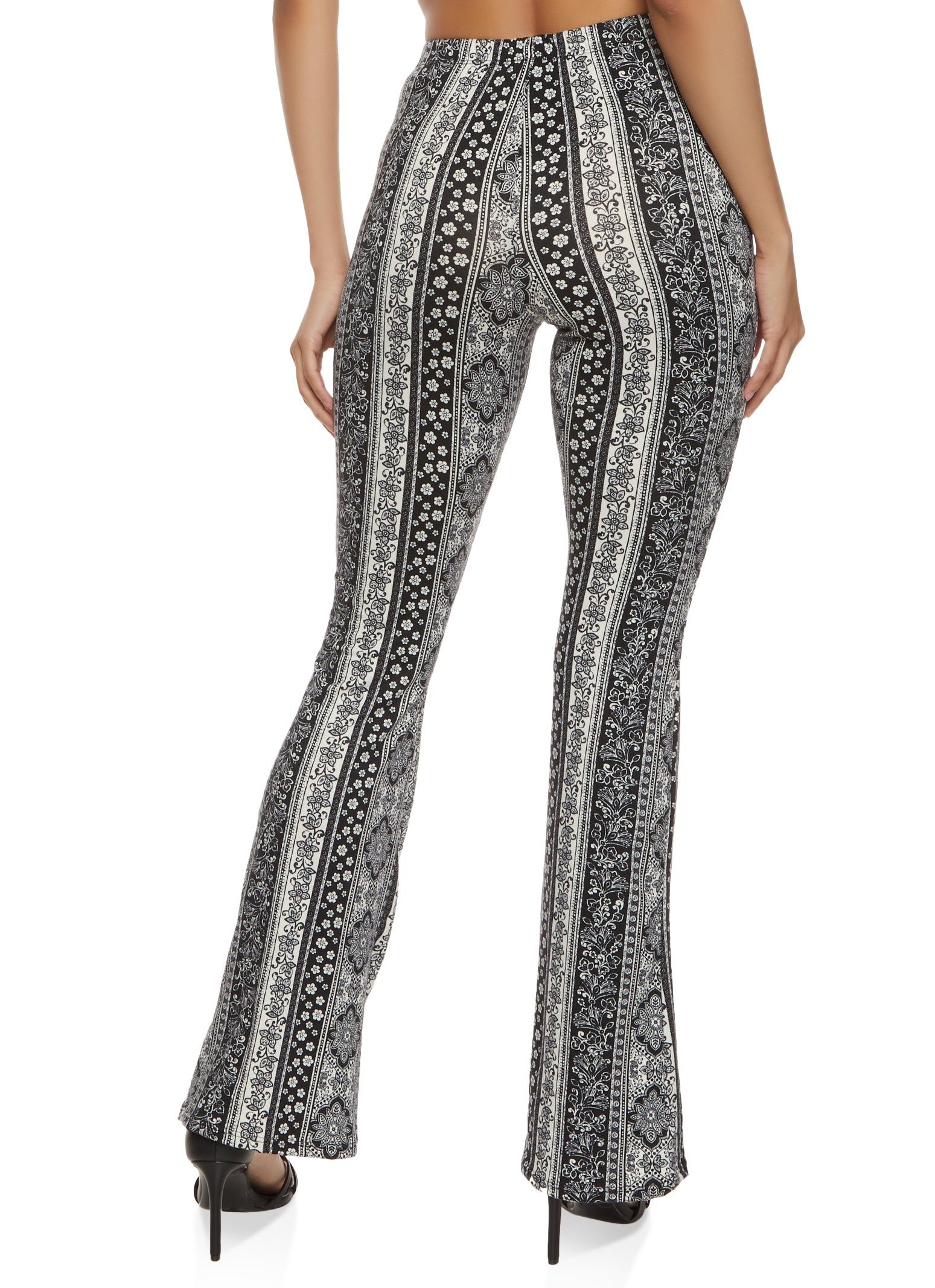 Mixed Print Boho Flare Pants sold by Rainbow product image thumbnail 3