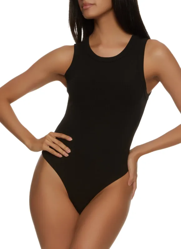 Basic Ribbed Tank Bodysuit sold by Rainbow