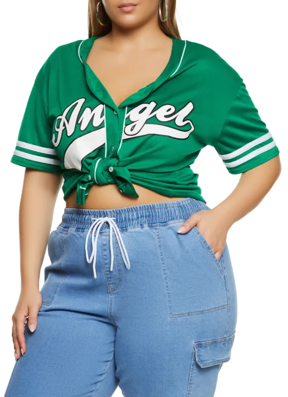 Plus Size Angel Baseball Shirt sold by Rainbow