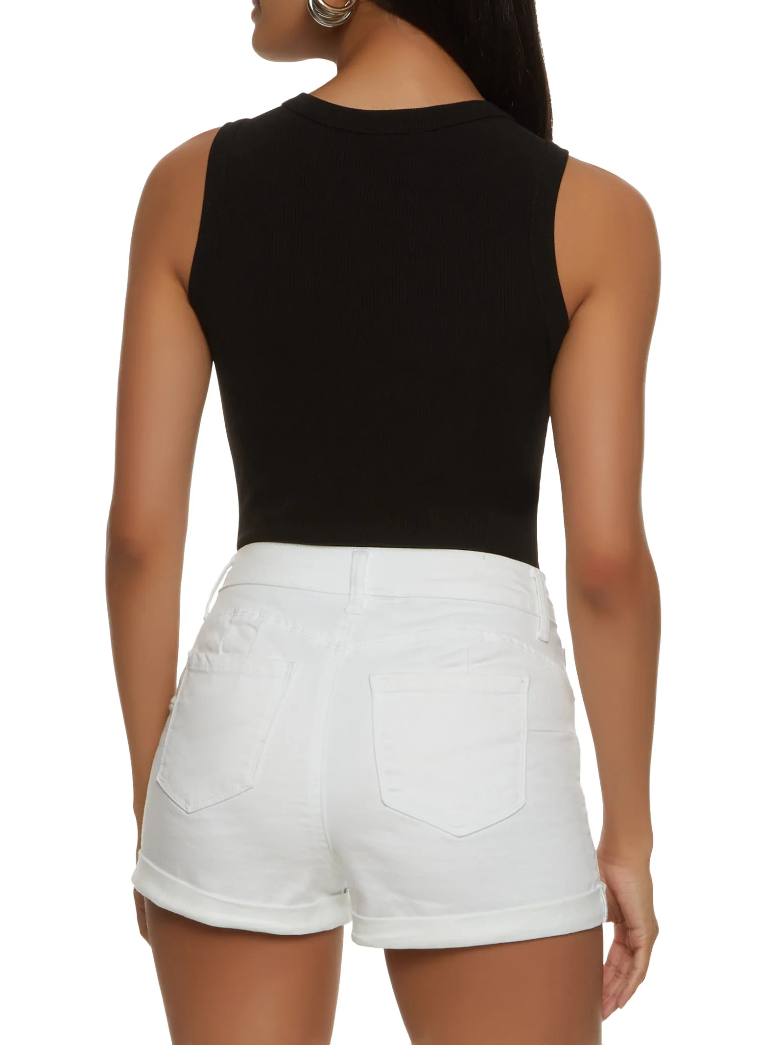 Basic Ribbed Tank Bodysuit sold by Rainbow product image thumbnail 3