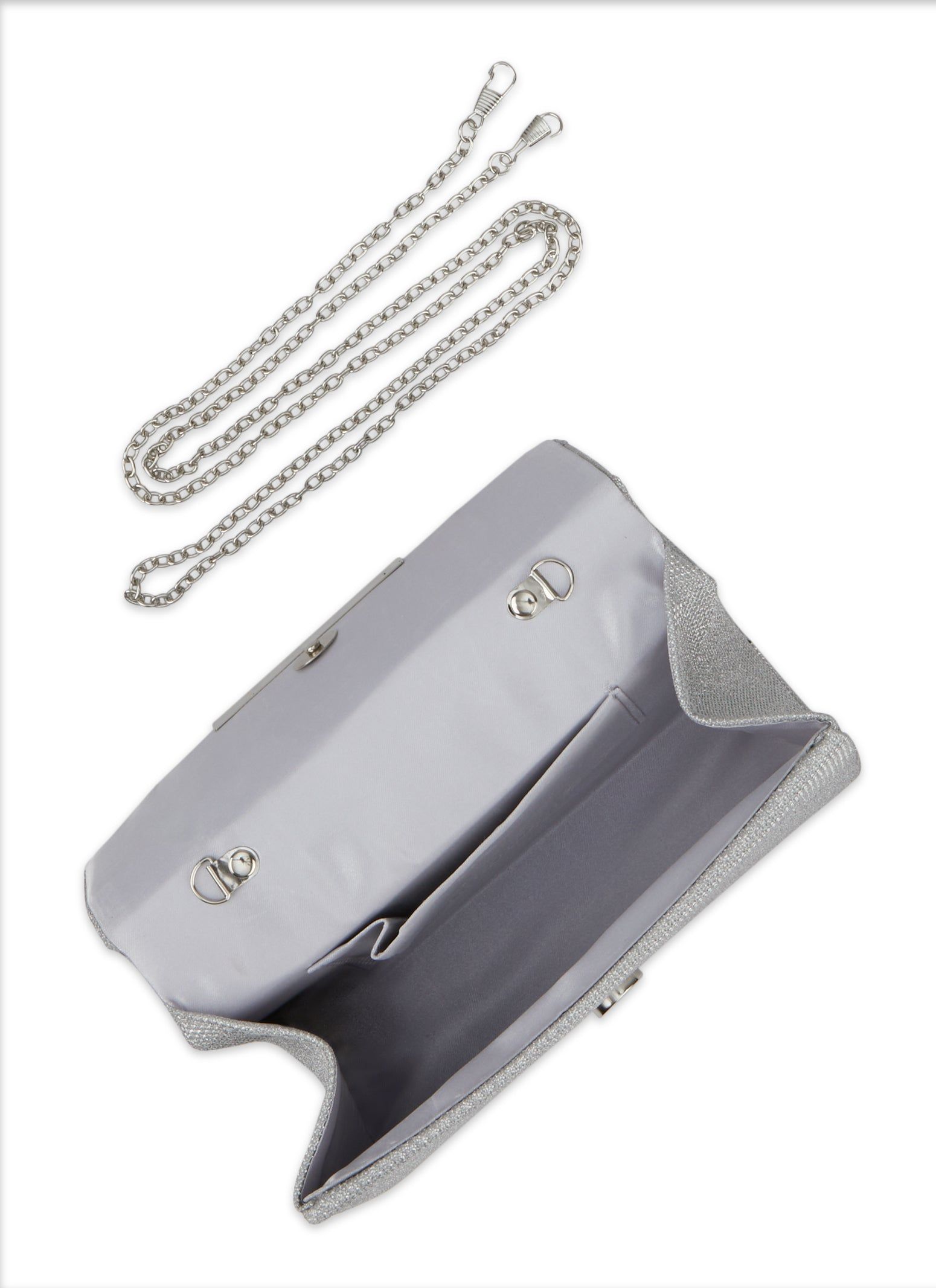Lurex Metal Handle Square Clutch sold by Rainbow product image thumbnail 5
