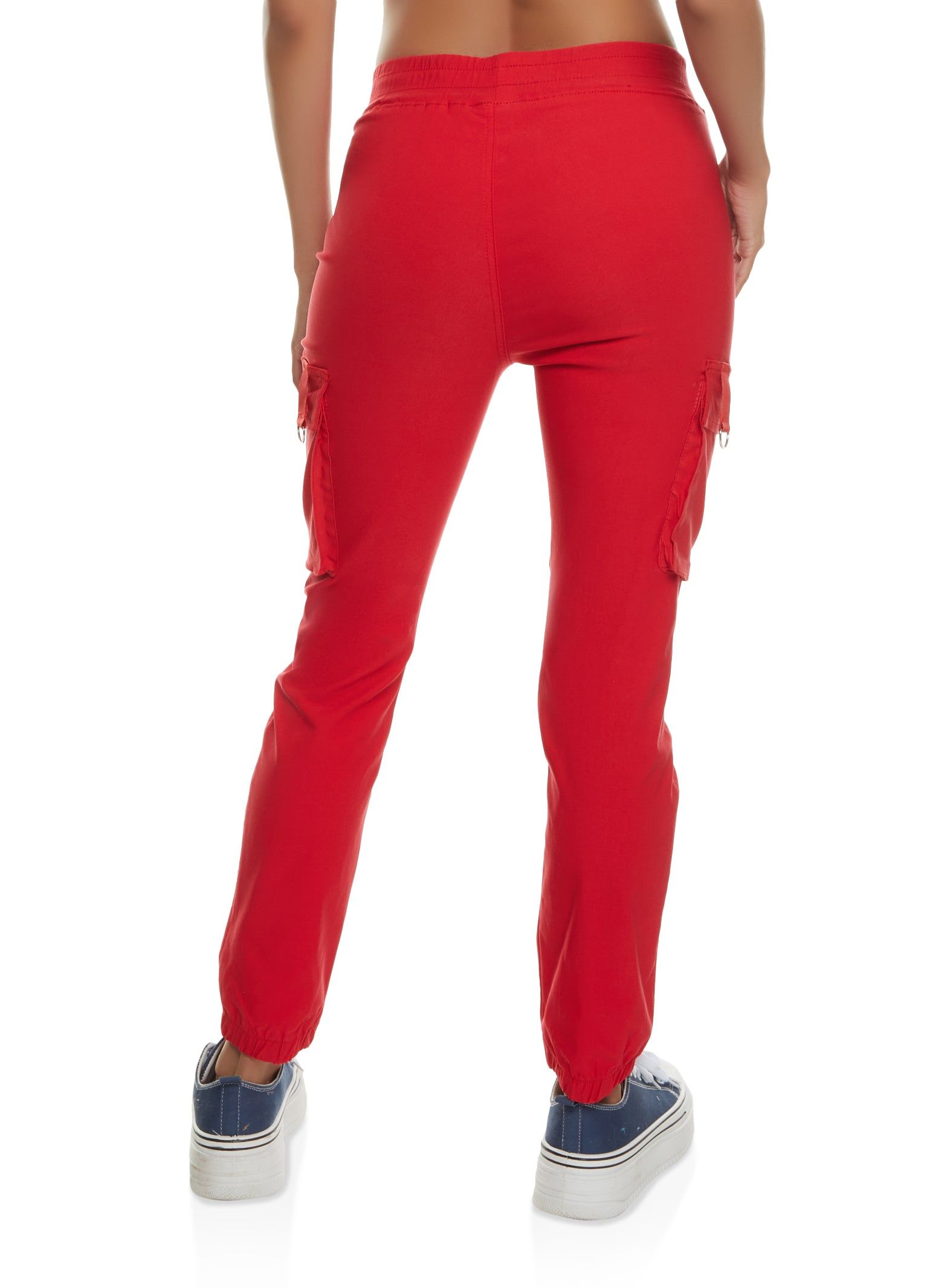 Solid Buckle Detail Cargo Joggers sold by Rainbow product image thumbnail 3