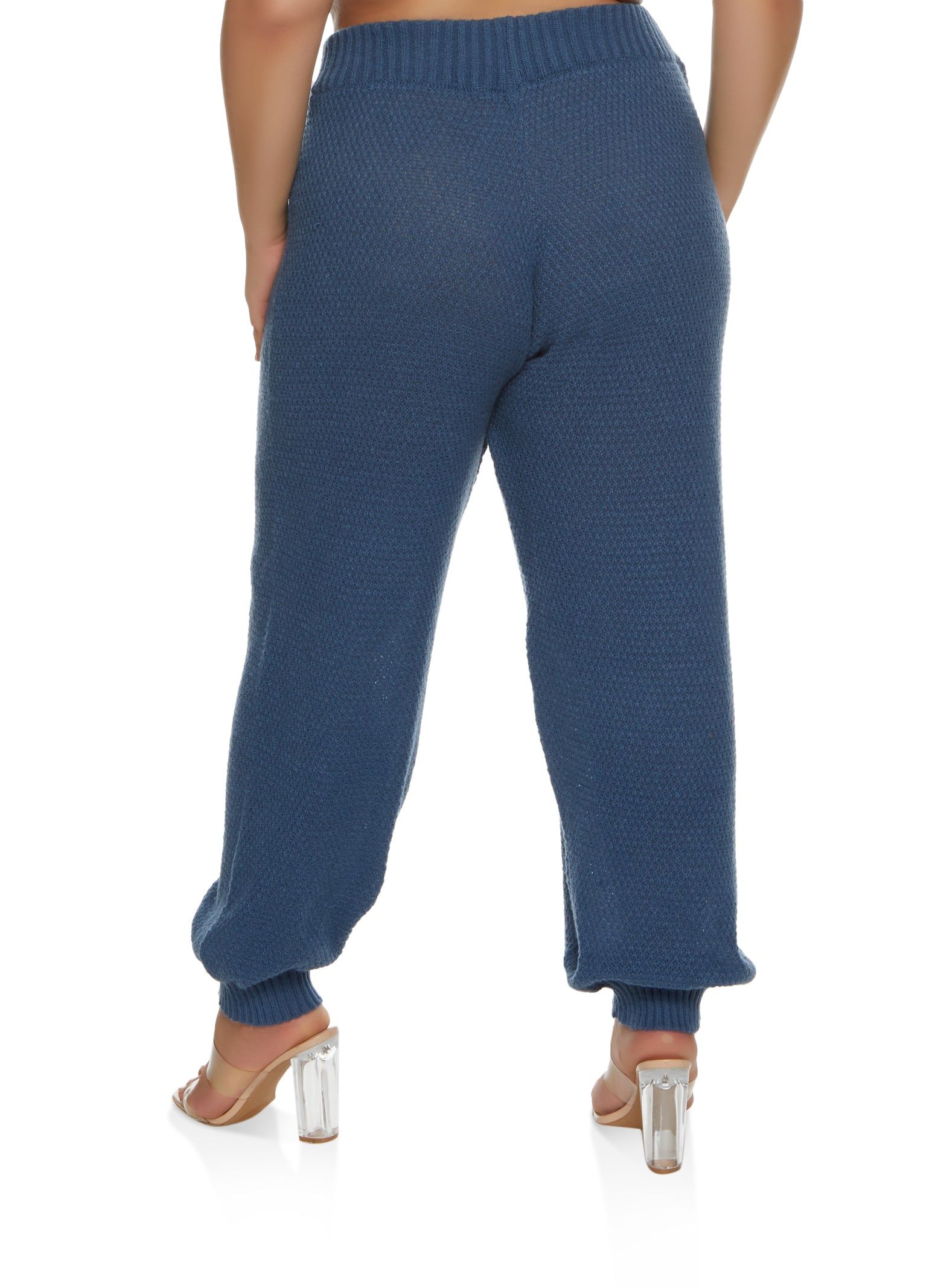 Plus Size Knit High Waist Joggers sold by Rainbow product image thumbnail 2