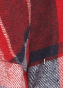 Plaid Brushed Knit Cropped Shacket sold by Rainbow