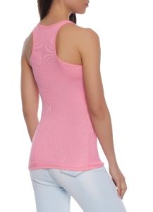 Solid Racerback Ribbed Knit Tank Top sold by Rainbow