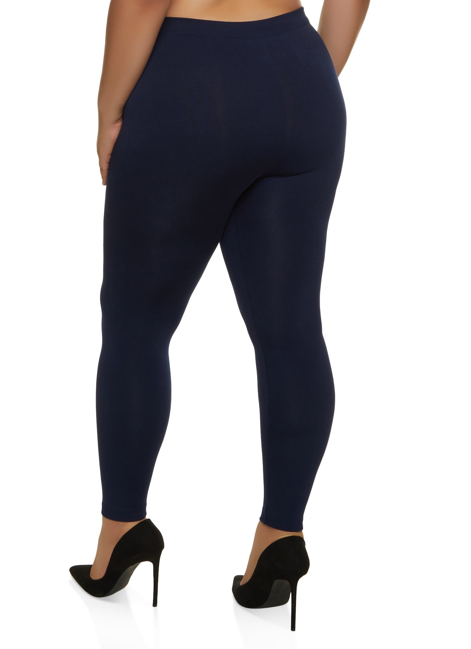 Plus Size Seamless Basic High Waisted Leggings sold by Rainbow product image thumbnail 2