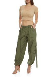 Poplin Parachute Pants sold by Rainbow