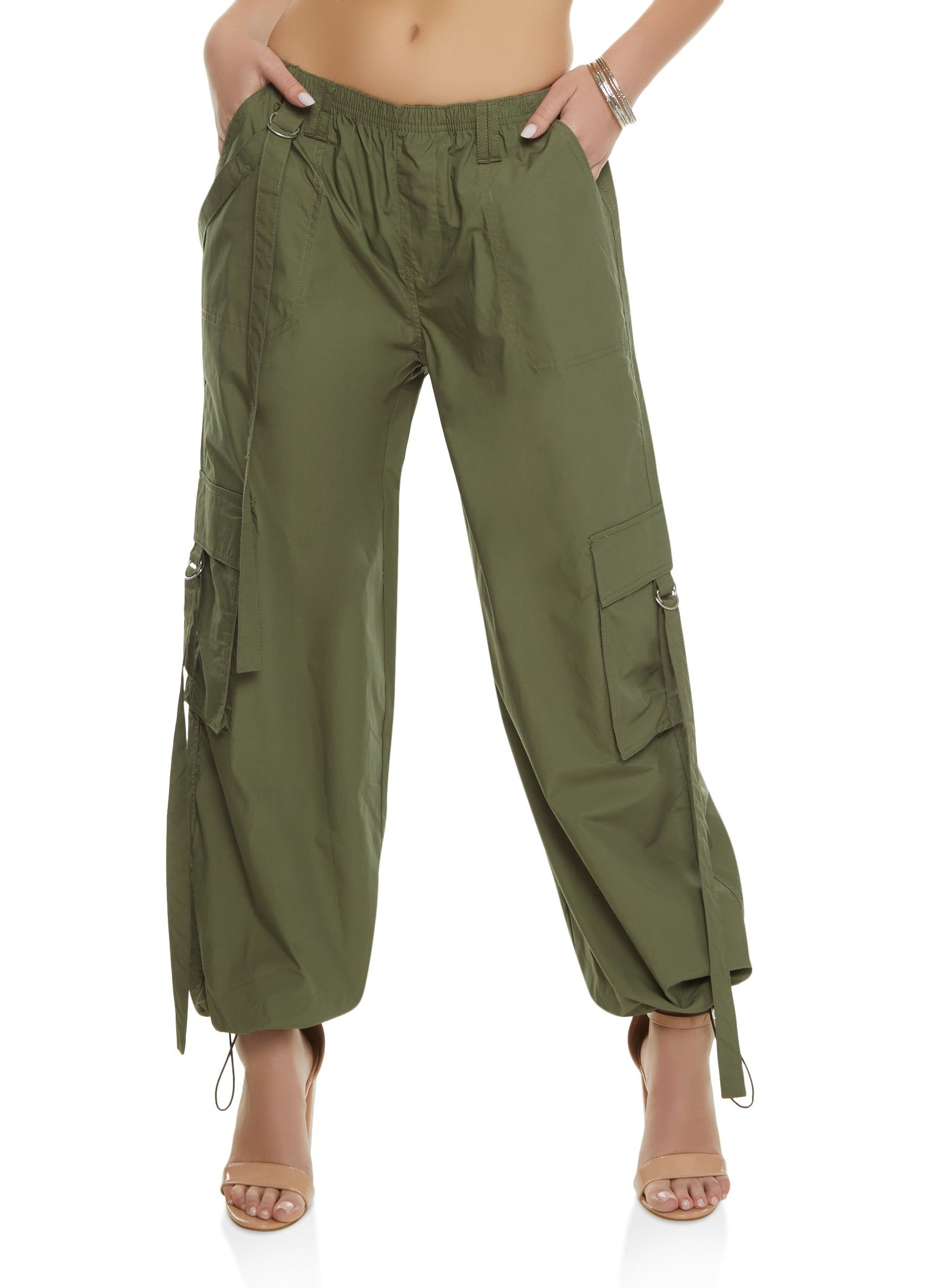 Poplin Parachute Pants sold by Rainbow