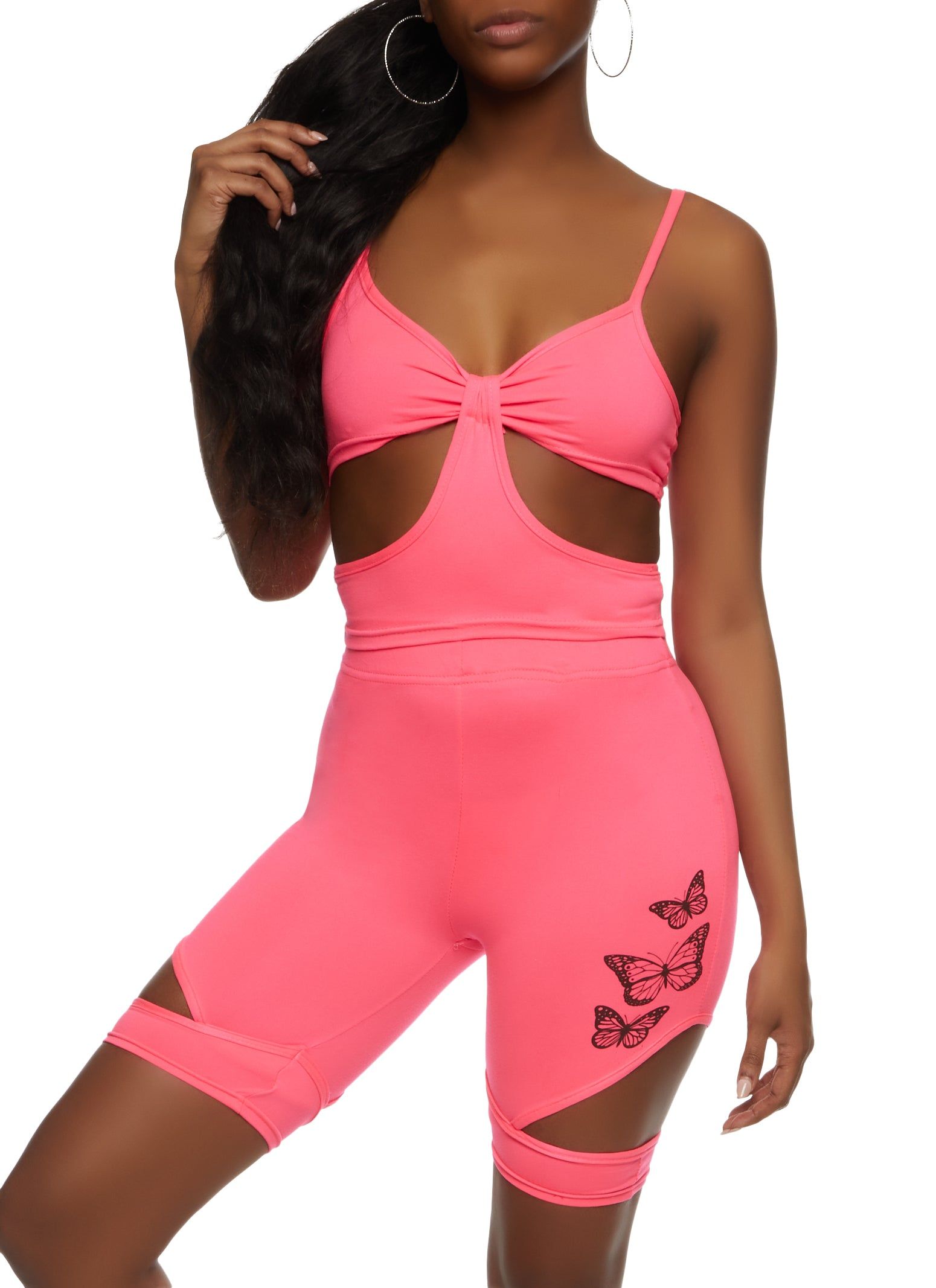 Solid Cut Out Detail Cami sold by Rainbow product image thumbnail 2