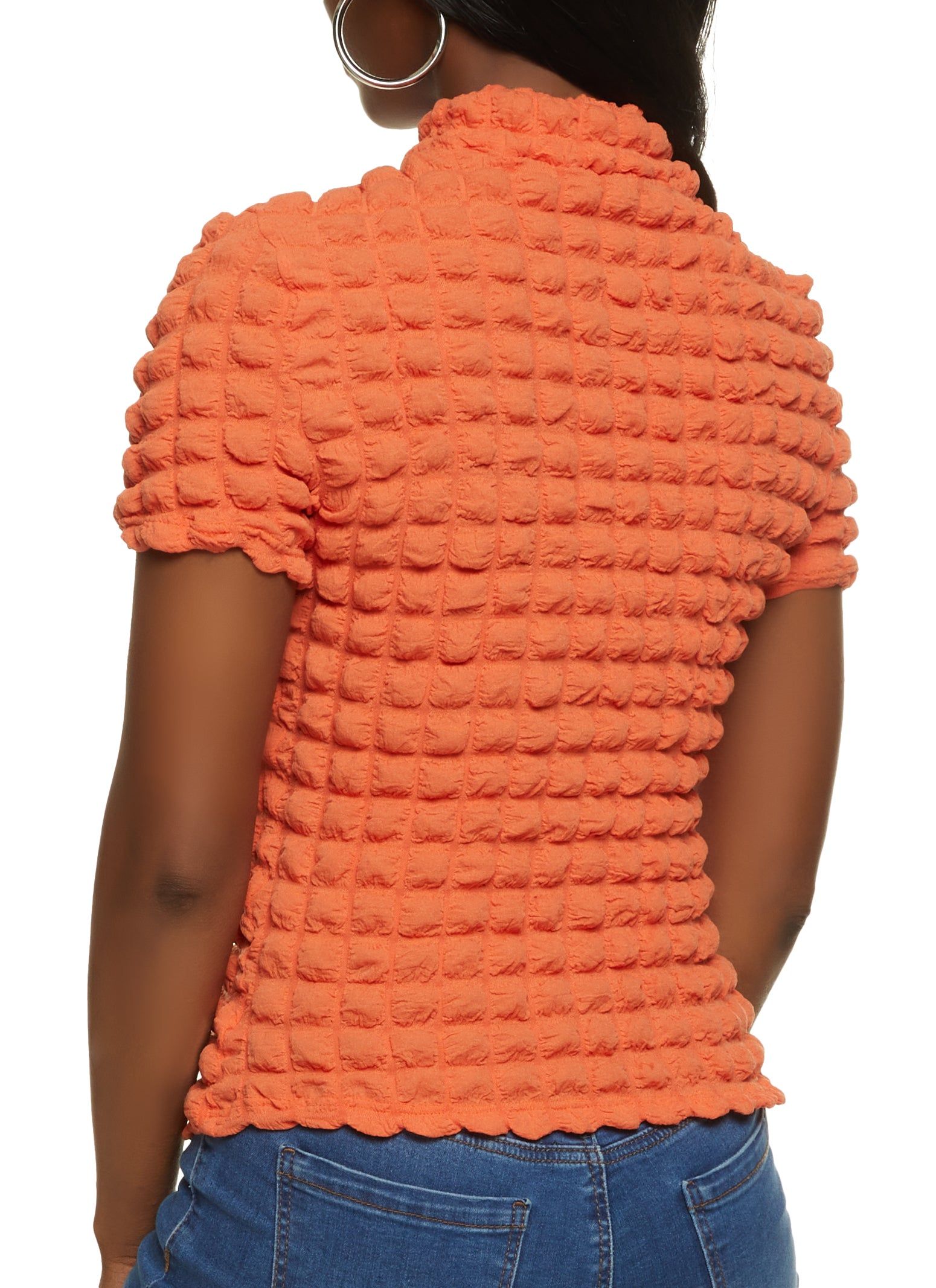 Bubble Mock Neck Tee sold by Rainbow product image thumbnail 2