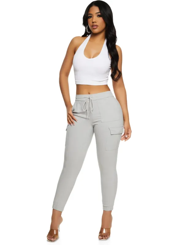 Drawstring Twill Joggers sold by Rainbow