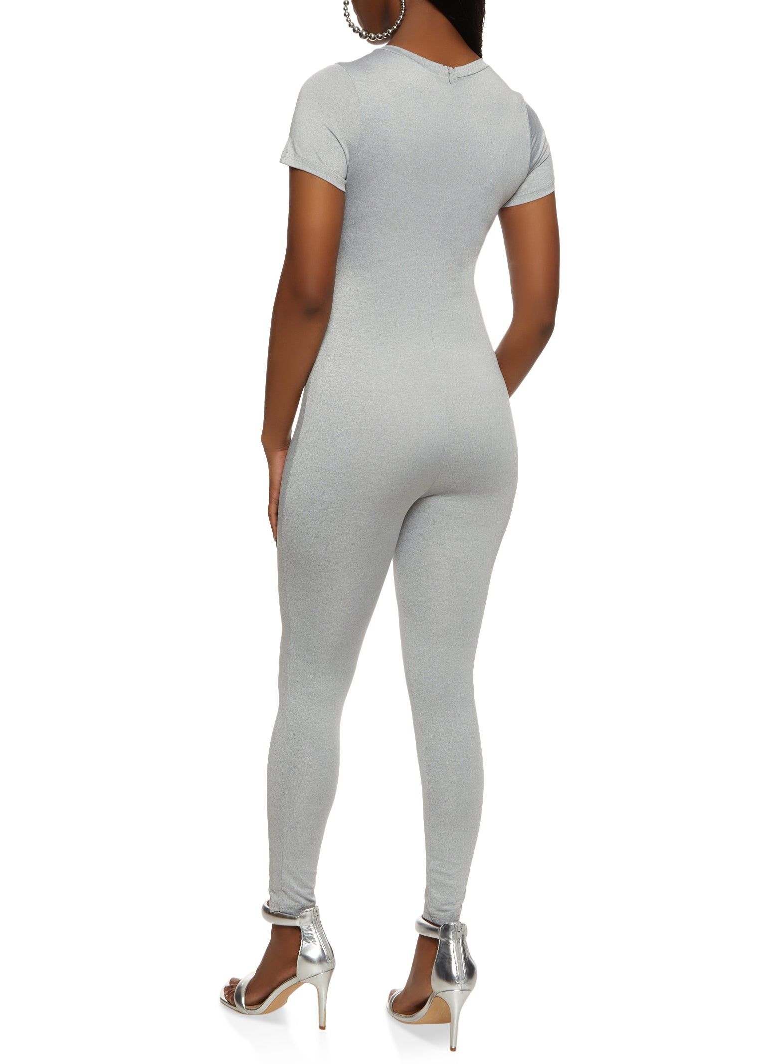 Short Sleeve Crew Neck Jumpsuit sold by Rainbow product image thumbnail 2