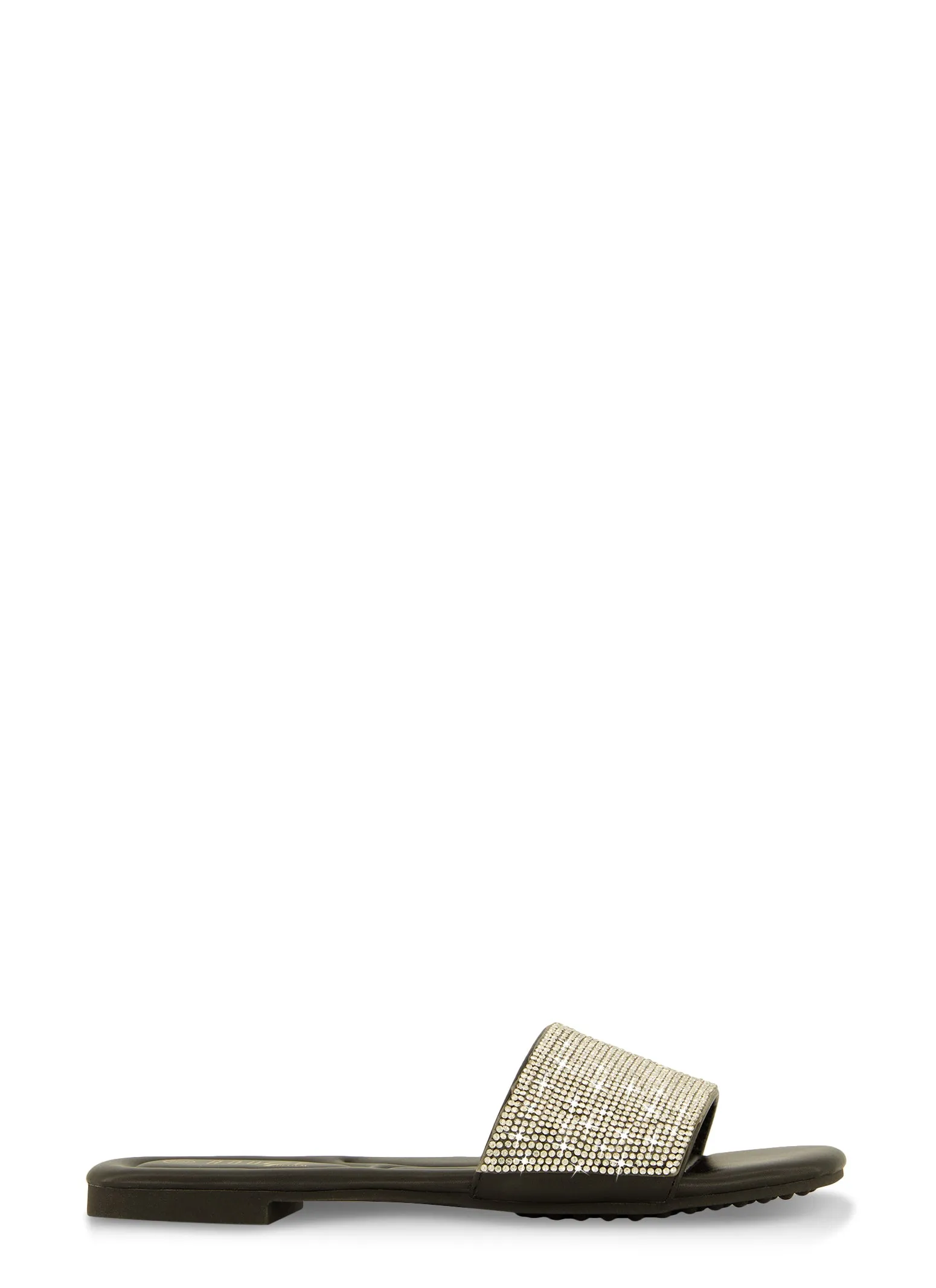 Open Toe Rhinestone Band Slide Sandals sold by Rainbow product image thumbnail 2