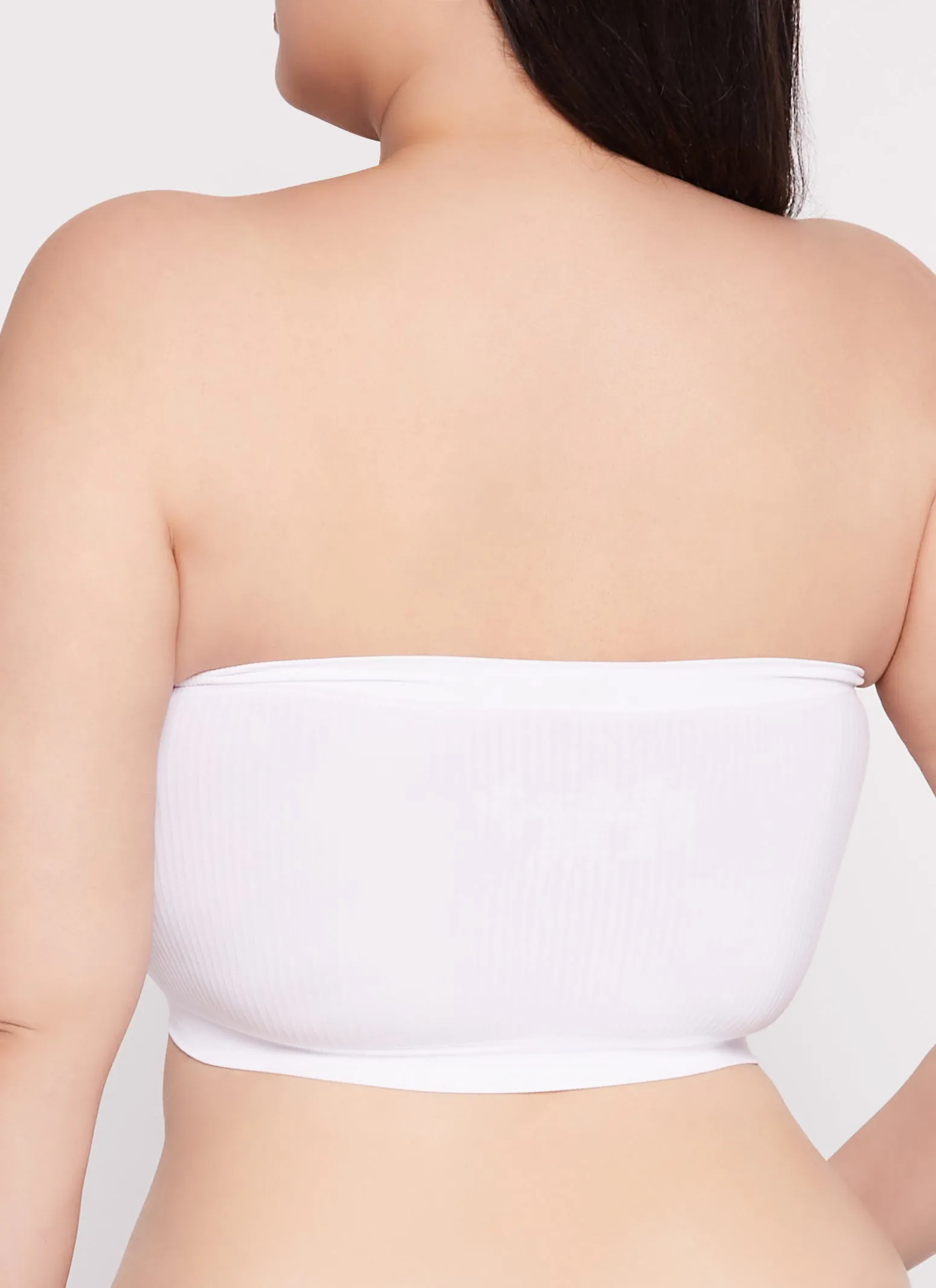 Plus Size Ribbed Knit Bandeau Bra sold by Rainbow product image thumbnail 3