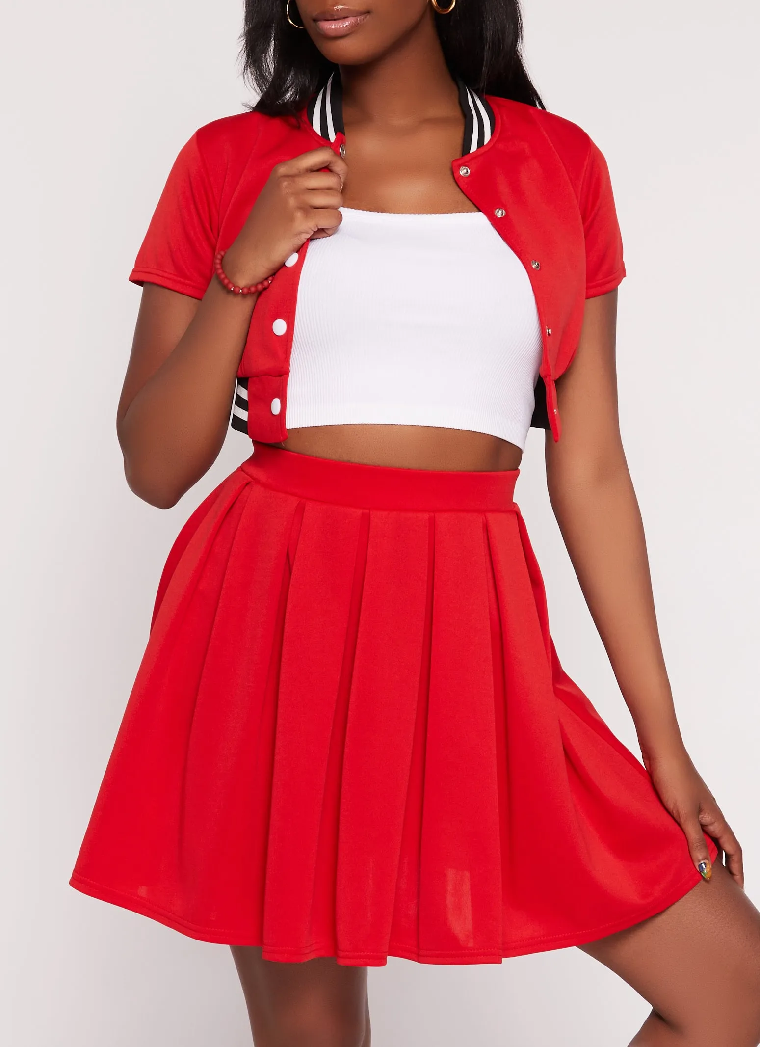 Daisy Short Sleeve Cropped Bomber Jacket sold by Rainbow