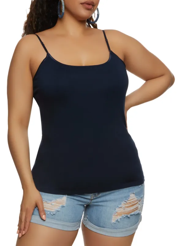 Plus Size Basic Scoop Neck Cami sold by Rainbow
