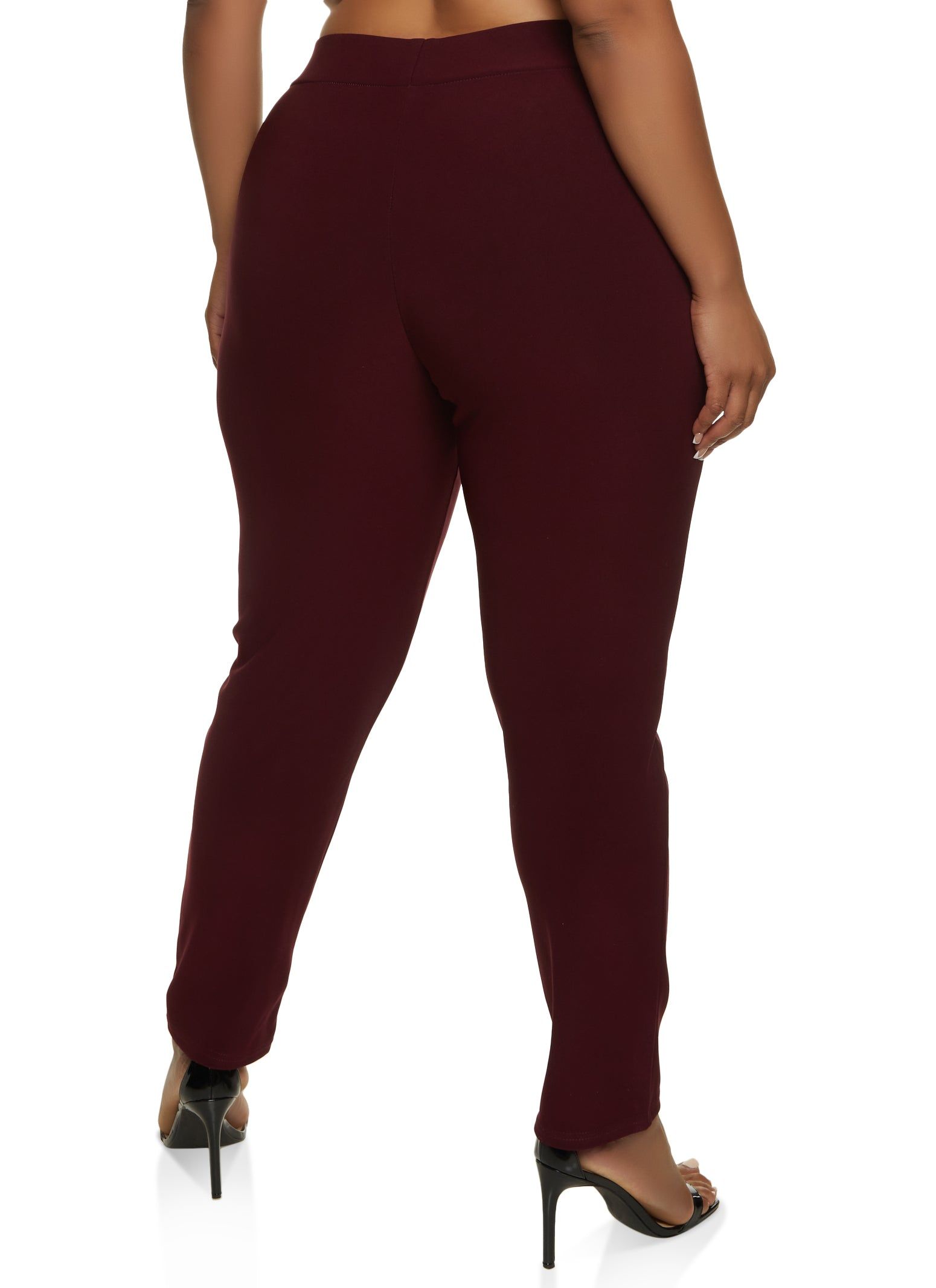 Plus Size Scuba Button Detail Pocket Pants sold by Rainbow product image thumbnail 2